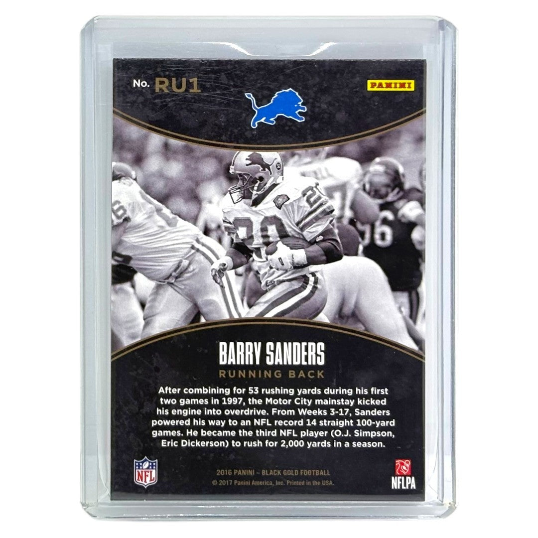 PANINI NFLカード BLACK GOLD BARRY SANDERS LIONS /50 #RU1 中古 IT1