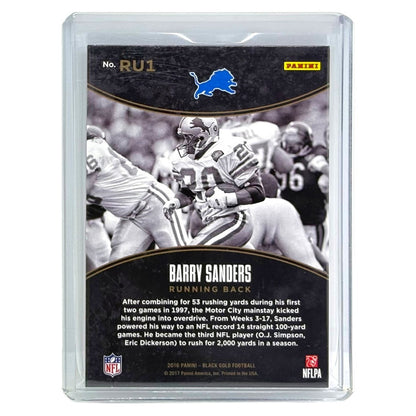 PANINI NFLカード BLACK GOLD BARRY SANDERS LIONS /50 #RU1 中古 IT1