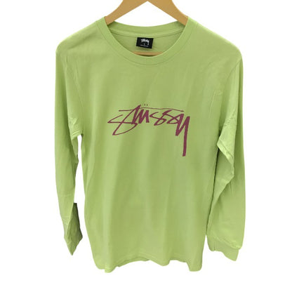 STUSSY ステューシー 長袖 メンズ 秋 綿100％ ライトグリーン Sサイズ 中古 M1