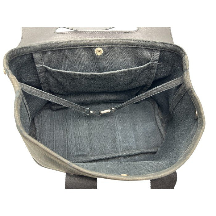 HERMES エルメス ヴァルパライソMM ハンドバッグ 鞄 ブランド レザー キャンバス レディース 中古 W４