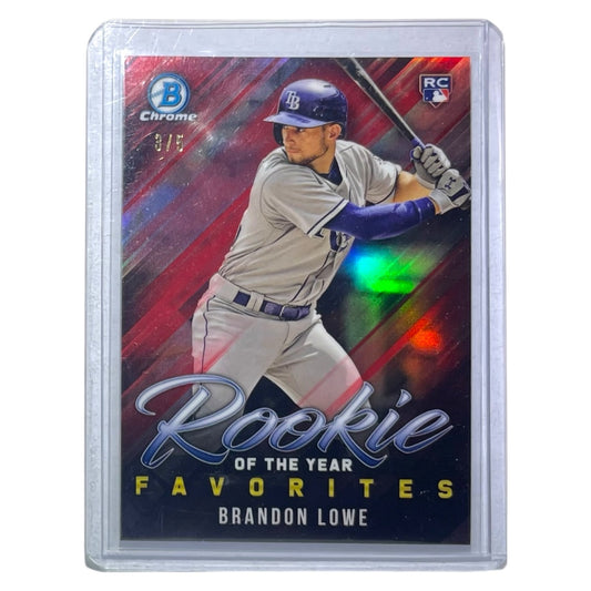 TOPPS MLBカード BOWMAN CHROME BRANDON LOWE TAMPA BAY RAYS /5 #ROYF-2 中古 IT2