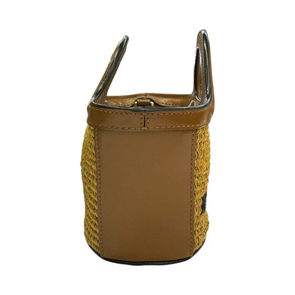 MARNI マルニ トロピカリア マイクロ ハンドバッグ レディース 2way ショルダー かごバッグ ミニサイズ ブラウン/ベージュ BMMP0067Q0 P3860 中古 T1