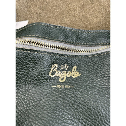 Bagolo バゴロ トートバッグ レディース ピンバッジ レザー カーキグリーン 鞄 本革 通勤 かわいい 中古 W1