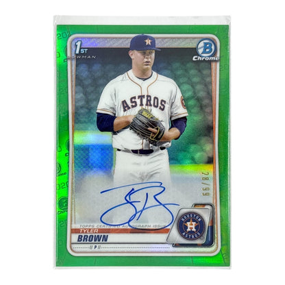 TOPPS MLBカード BOWMAN CHROME 1ST TYLER BROWN HOUSTON ASTROS /99 #CDA-TBR 中古 IT1