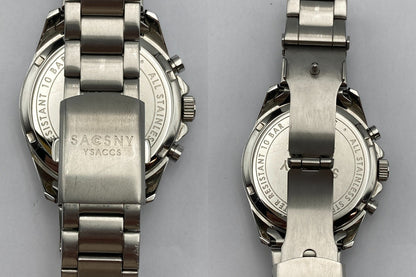 SACSNY Y'SACCS サクスニーイザック クロノグラフ 腕時計 クオーツ SY-15201 中古 D4