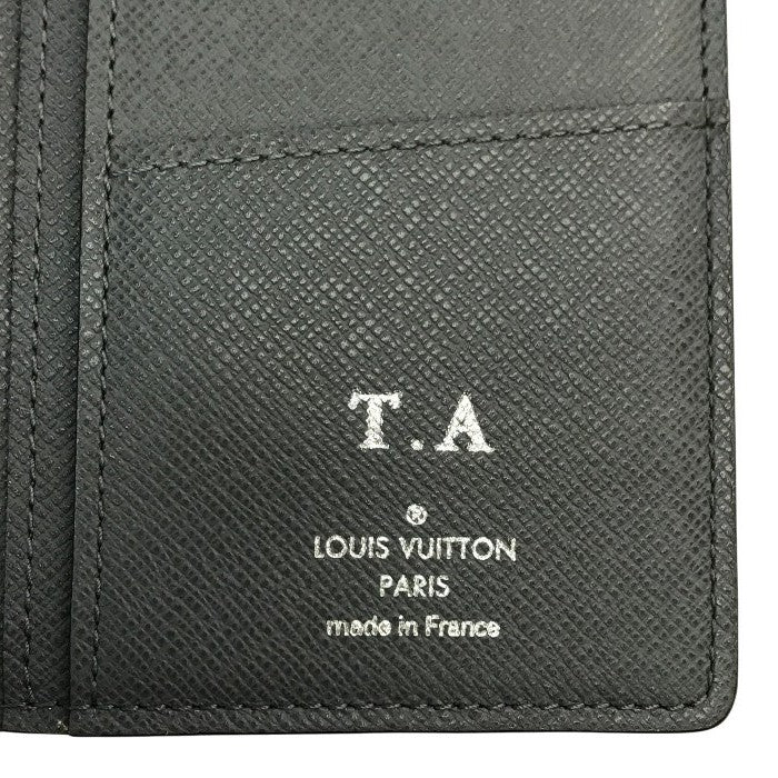 LOUIS VUITTON ルイヴィトン タイガ ポルトフォイユブラザ 長財布 メンズ 2つ折り シンプル 定番 グレー M32653 中古 T1