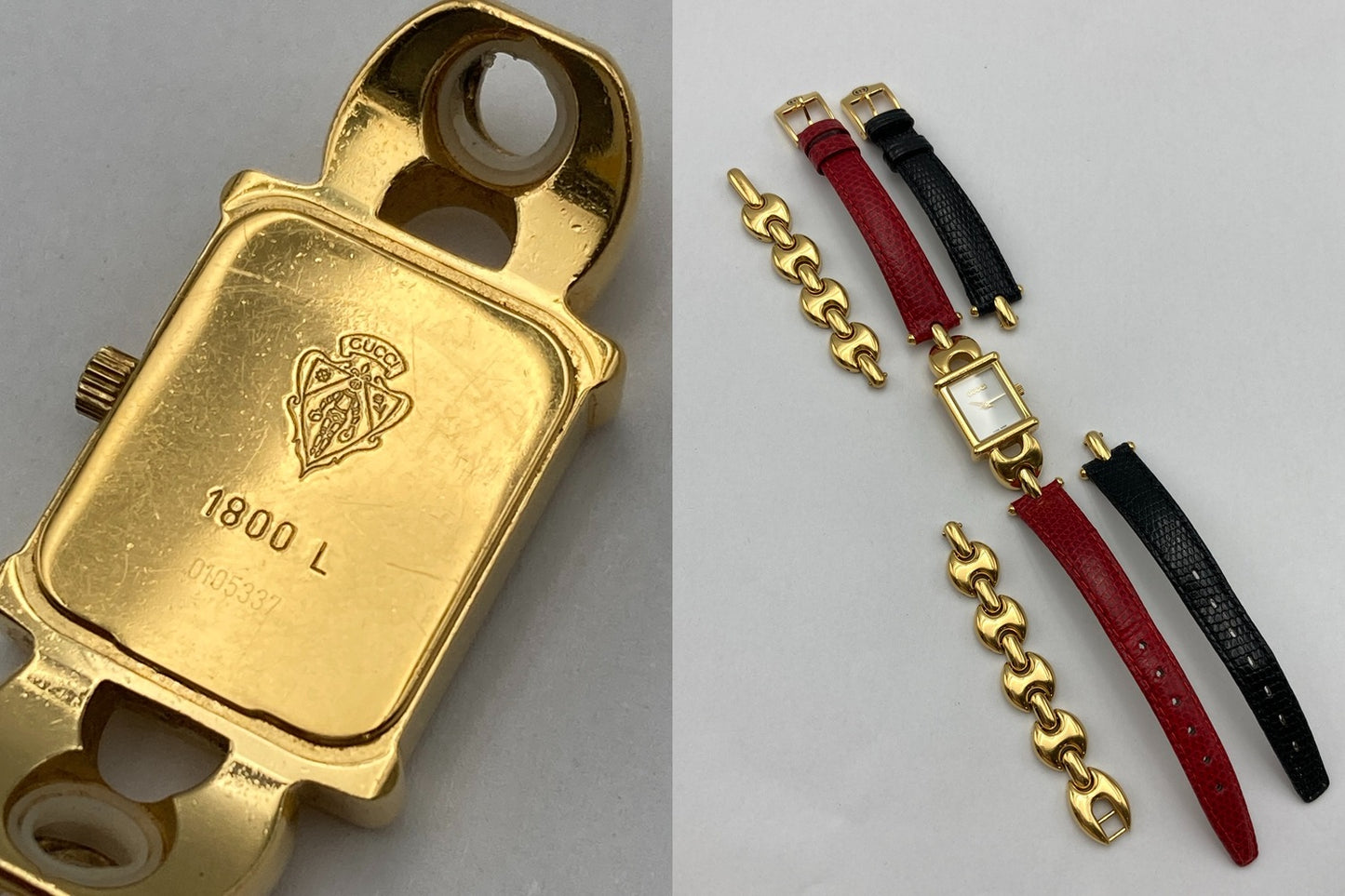 GUCCI グッチ チェンジベルト 腕時計 クオーツ 1800L レディース 中古 D4