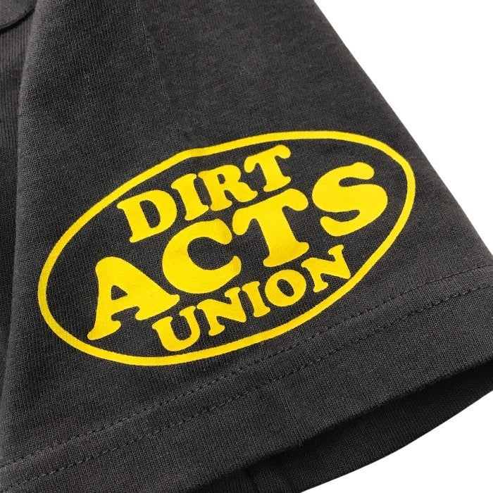 TOYS McCOY トイズマッコイ Tシャツ メンズ コットン 半袖 DIRT ACTS UNION バックプリント グレー Sサイズ 中古 T1