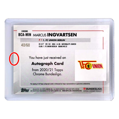 TOPPS サッカーカード CHROME MARCUS INGVARTSEN UNION BERLIN /60 #BCA-MIN 中古 IT1