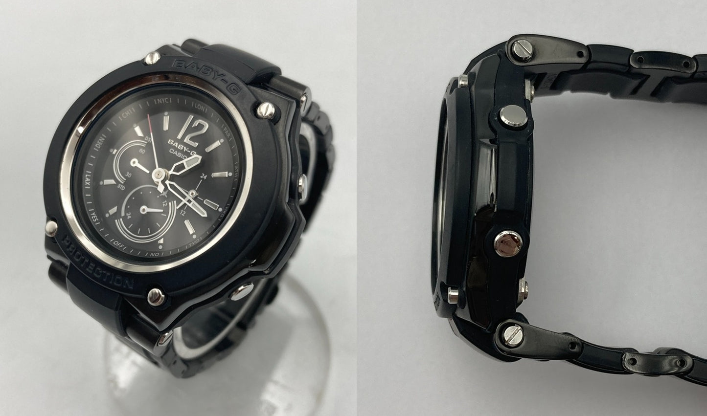 [カシオ] 腕時計 ベビージー Tripper (トリッパー) コンポジットデザインモデル 電波ソーラー BGA-1400CB-1BJF 中古 D4