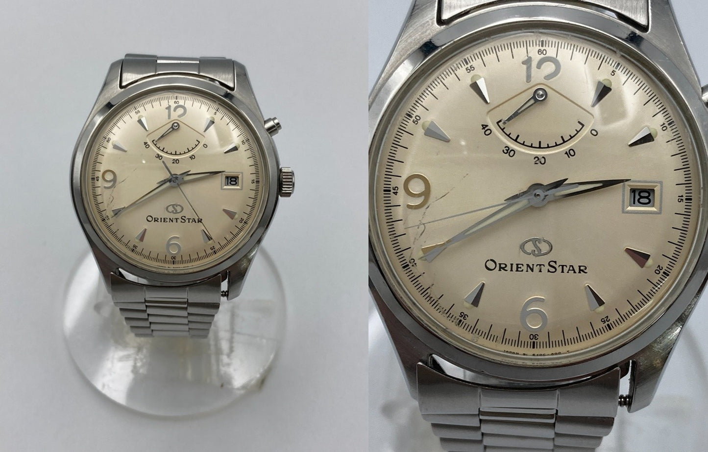 【ジャンク品】 ORIENT STAR オリエントスター オートマティック 腕時計 EX0C-C0 CS 中古 D4