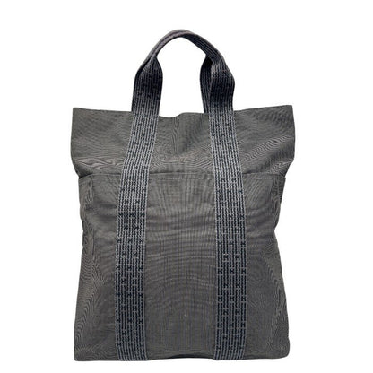 HERMES エルメス エールライン カバス トートバッグ ユニセックス キャンバス ダークグレー ブランド 鞄 通勤 A4 中古 W４