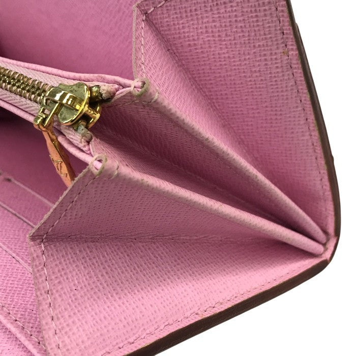 LOUIS VUITTON ルイヴィトン ポルトフォイユサラ モノグラム マルチカラー 長財布 レディース 二つ折り 旧型 ブロン/ホワイト M93744 中古 T1