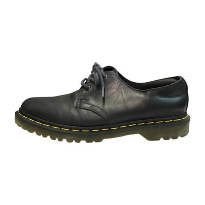 Dr.Martens ドクターマーチン 3ホール シューズ メンズ レザー ローカット イエローステッチ ブラック UK8 23775 中古 T1