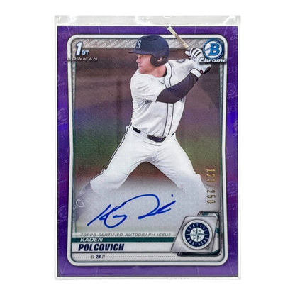 TOPPS MLBカード BOWMAN CHROME 1ST KADEN POLCOVICH SEATTLE MARINERS /250 #CDA-RH 中古 IT1
