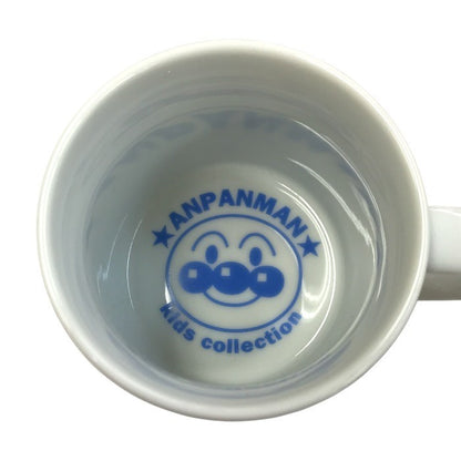 ノリタケ アンパンマン フェイスマグカップ ホラーマン 蓋 コースター セット キッズコレクション 非売品 ホワイト 中古 T1