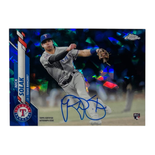 TOPPS MLBカード CHROME NICK SOLAK TEXAS RANGERS #CSA-NS 中古 IT2