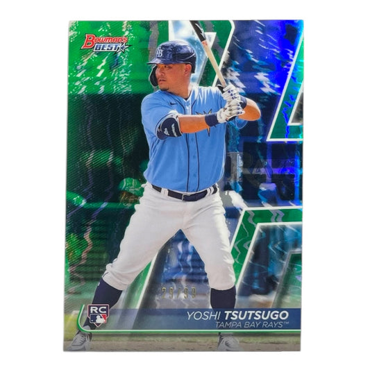TOPPS MLBカード BOWMAN'S BEST YOSHI TSUTSUGO TAMPA BAY RAYS /99 #12 中古 IT2