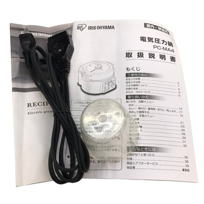 アイリスオーヤマ 電気圧力鍋 4.0L ホワイト PC-MA4-W 中古 Y1