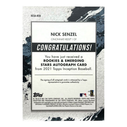 TOPPS MLBカード INCEPTION NICK SENZEL REDS 01/25 #RESA-NSN 中古 IT2