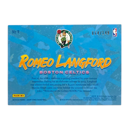 PANINI NBAカード COURT KINGS ROMEO LANGFORD BOSTON CELTICS /149 #7 中古 IT2