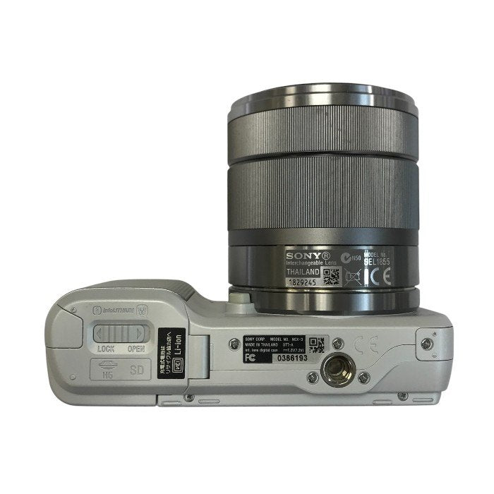 SONY α アルファ デジタル一眼カメラ ズームレンズキット E 18-55mm F3.5-5.6 OSS ホワイト ミラーレス チルト可動式液晶 NEX-3K-W 中古 T1