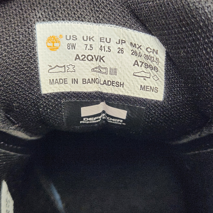 Timberland ティンバーランド BRIDGTON CHUKKA ブリッジトン チャッカ スニーカー メンズ ハイカット ヌバック ブラック 26cm A2QVK 中古 T1