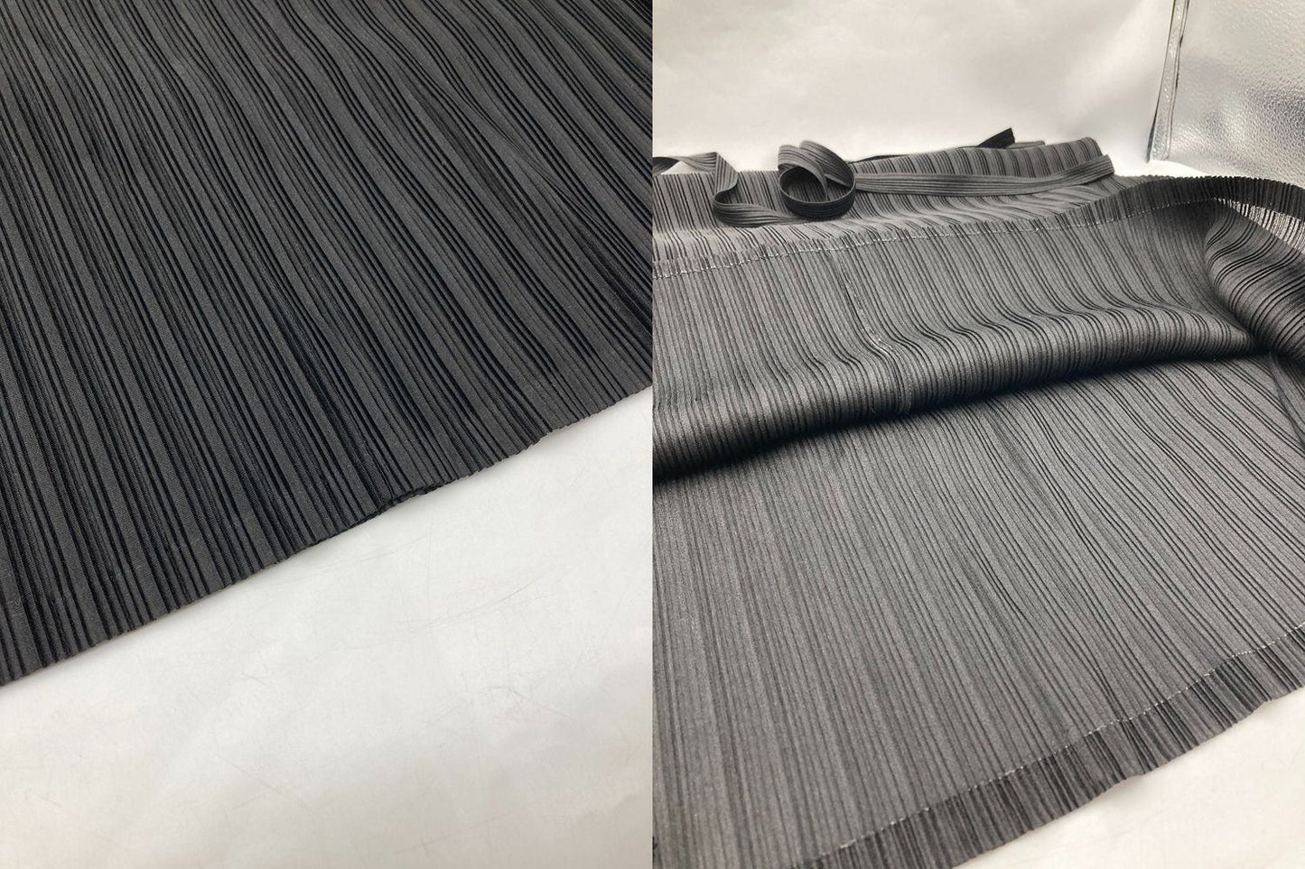 PLEATS PLEASE プリーツプリーズ イッセイミヤケ フレンチスリーブ カットソー サイズ3 ブラック 中古 D4