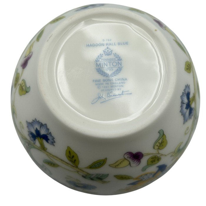 MINTON ミントン ロイヤルドルトン ハドンホール ブルー ジャパニーズ カップ＆ソーサー ROYAL DOULTON HADDON HALL JAPAN CUP & SCR 洋食器 ブランド 湯呑 中古 W４