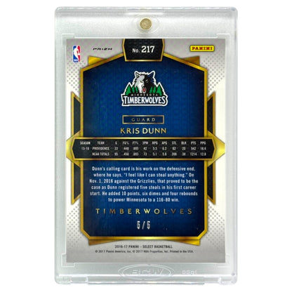 PANINI NBAカード SELECT PRIZM KRIS DUNN TIMBERWOLVES /5 #217 中古 IT1