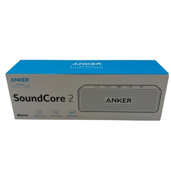 未開封品 Anker アンカー SoundCore2 Bluetoothスピーカー A3105 ブラック ワイヤレス スピーカー オーディオ 音楽 中古 W４