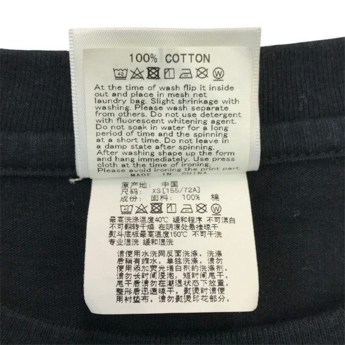 A BATHING APE アベイシングエイプ シャーク Tシャツ レディース 半袖 コットン WGM サメ バックプリント ブラック XSサイズ 中古 T1