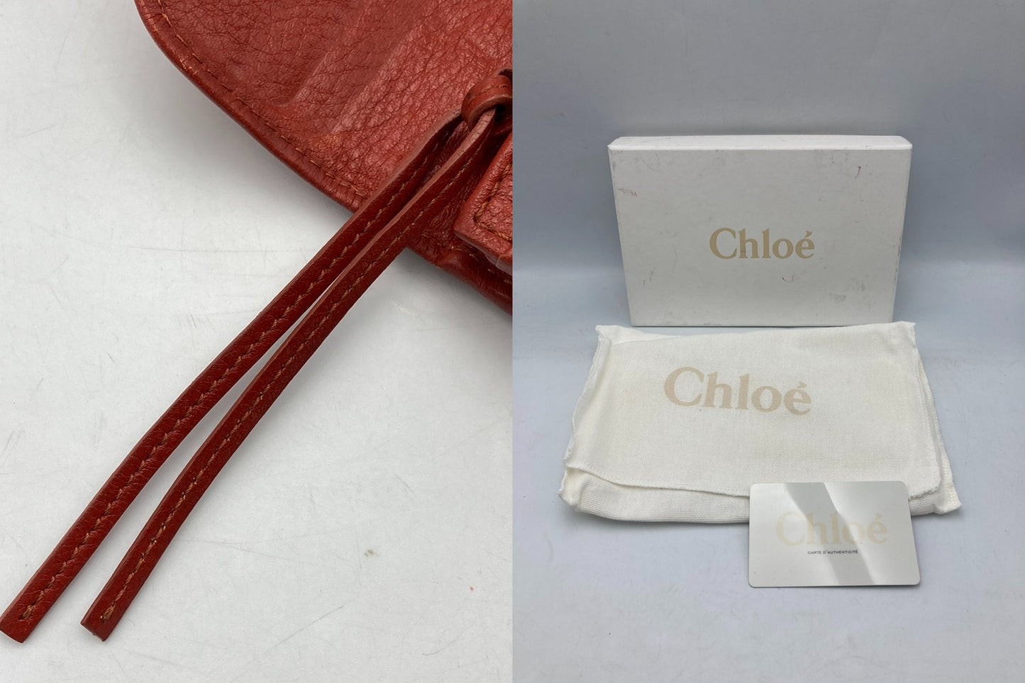 Chloe クロエ LILY リリィ 2つ折り 長財布 リボン 中古 D4