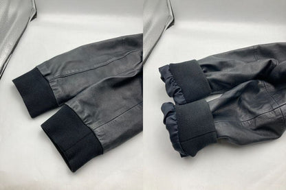 HUGO BOSS ヒューゴボス ラムレザー/スエード ブルゾン レザージャケット サイズ48 中古 D4