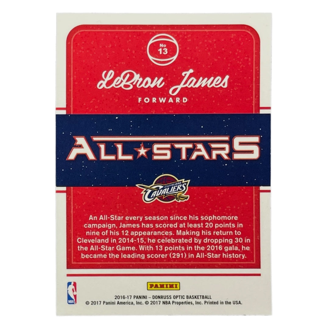 PANINI NBAカード DONRUSS OPTIC LEBRON JAMES CLEVELAND CAVALIERS #13 中古 IT2
