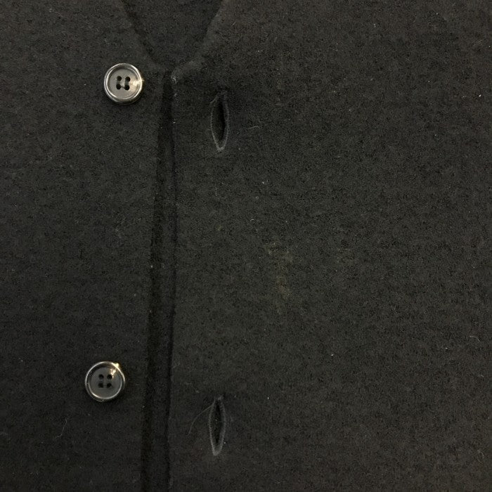 Y's for men ワイズ ベスト メンズ 秋冬 ニット メルトンウール ジレ ヨウジヤマモト ブラック 中古 T1