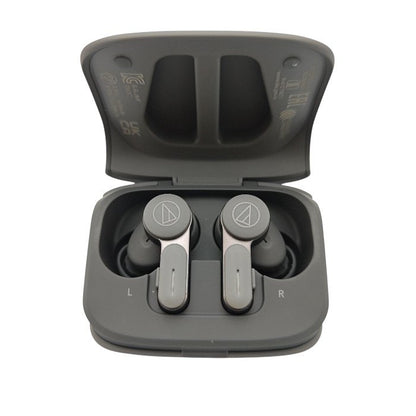 audio technica オーディオテクニカ bluetooth ノイズキャンセリング ワイヤレスイヤホン ATH-TWX7 GY 中古 H4