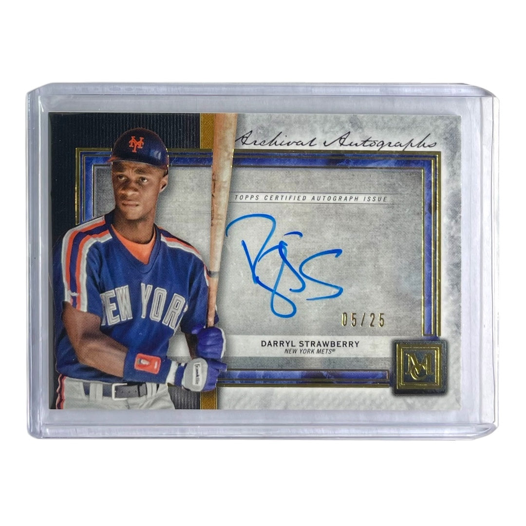 TOPPS MLBカード MUSEUM COLLECTION DARRYL STRAWBERRY NEW YORK METS /25 #AA-DST 中古 IT2