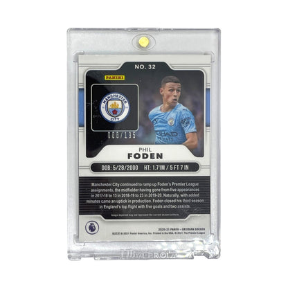 PANINI サッカーカード OBSIDIAN PHIL FODEN MANCHESTER CITY 068/195 #32 中古 IT1