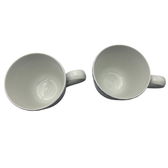 未使用品 Royal Copenhagen ロイヤルコペンハーゲン プリンセス マグカップ ペア 洋食器 ブランド おしゃれ ホワイト コップ 中古 W４