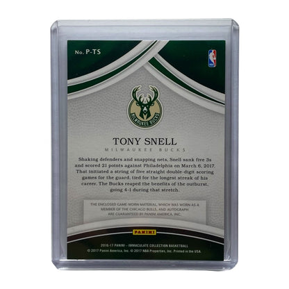 PANINI NBAカード IMMACULATE COLLECTION TONY SNELL BUCKS 18/25 #P-TS 中古 IT2