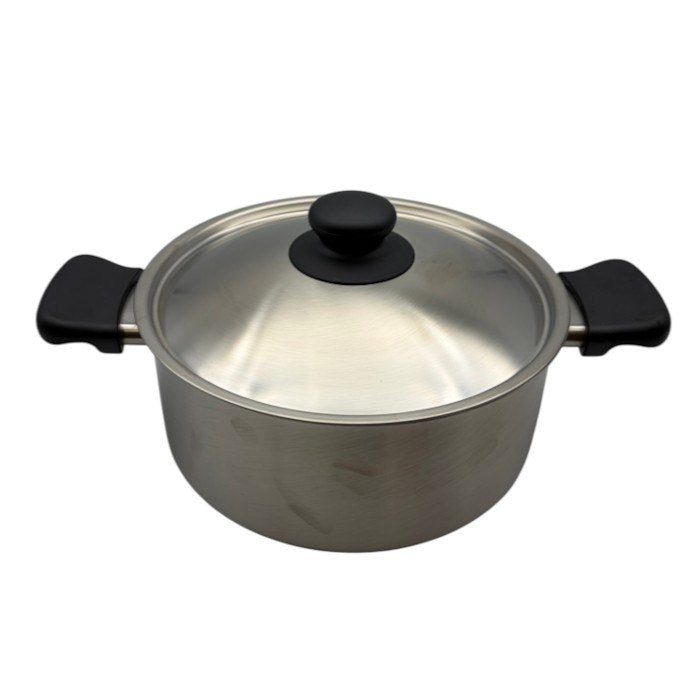 佐藤商事株式会社 柳宗理 ステンレス 両手鍋 浅型 22cm 調理器具 鍋 キッチン用品 直火 中古 W1