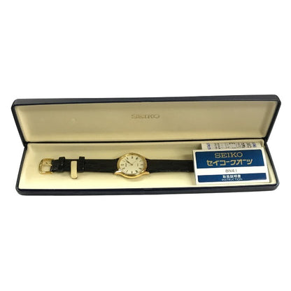SEIKO セイコー SPIRIT 腕時計 メンズ アナログ クォーツ シンプル ゴールド/アイボリー 8N41 6130 中古 T1