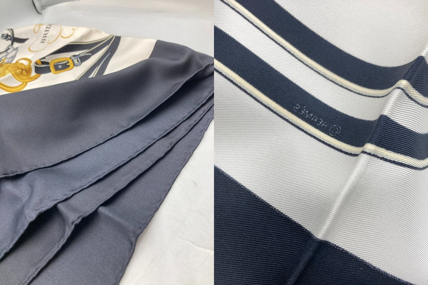 HERMES エルメス カレ90 BRIDES de GALA 式典用馬勒 スカーフ 中古 D4