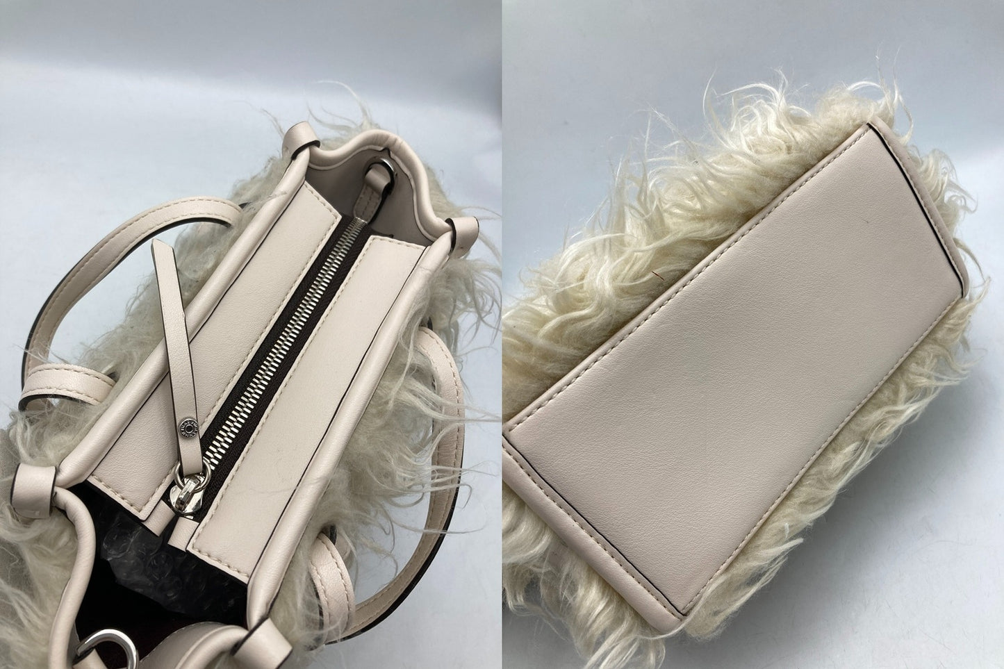 GIANNI CHIARINI ジャンニキアリーニ ミス マルチェッラ エコファー 2WAY ショルダーバッグ 中古 D4