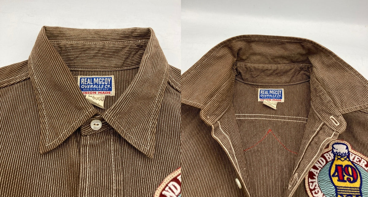THE REAL McCOY’S ザリアルマッコイズ ワッペン ワークシャツ 半袖 サイズ14 メンズ 中古 D4