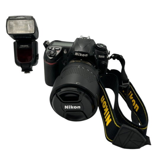 Nikon ニコン 一眼レフ カメラ D200 ストロボ 本体 撮影 中古 W４