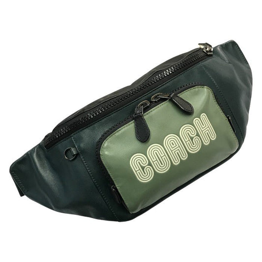 COACH コーチ トラックベルトバッグ メンズ レザー ウエストポーチ ボディバッグ 斜め掛け C6653 中古 T1