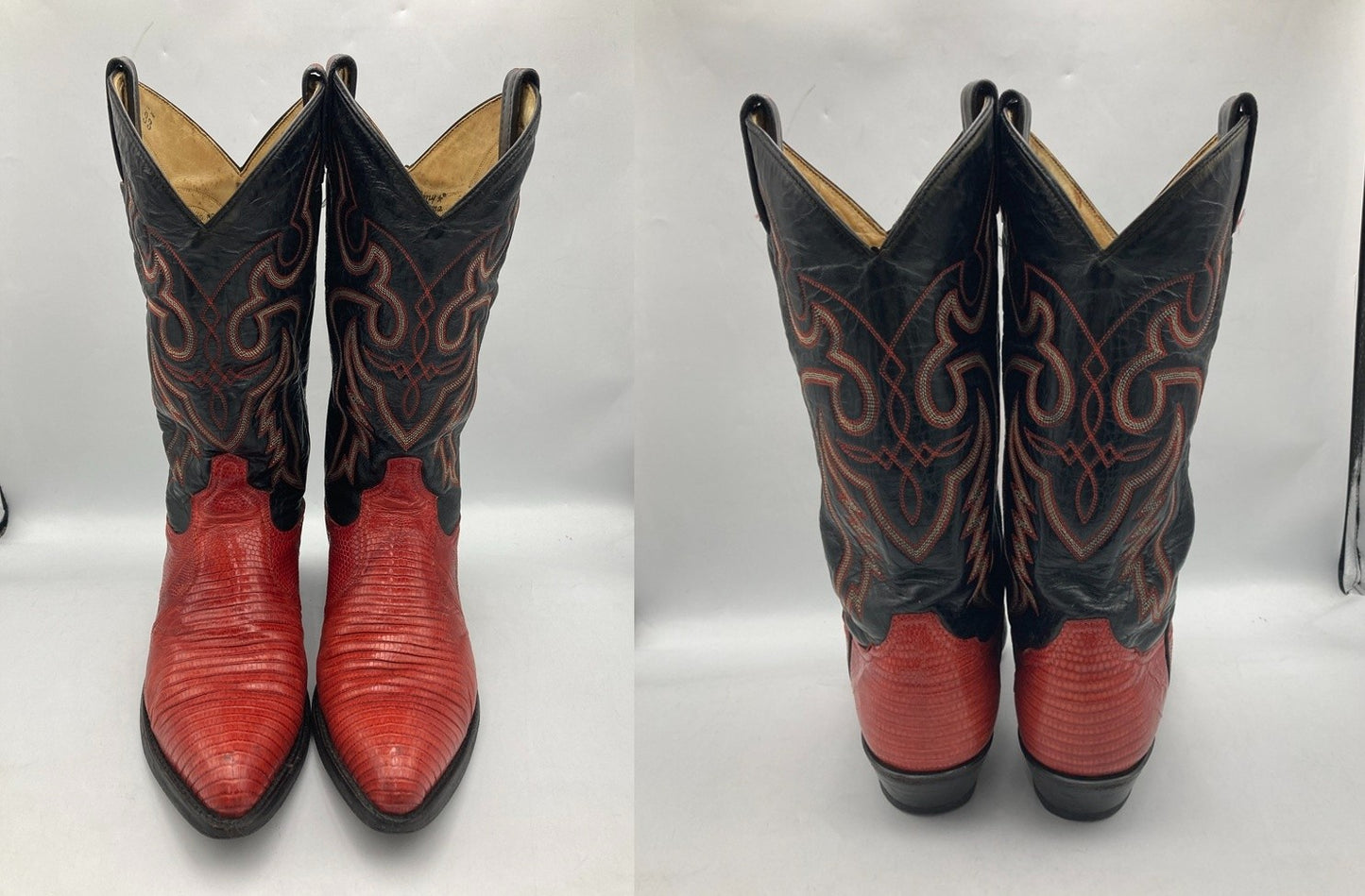 TONY LAMA トニーラマ リザード ウエスタンブーツ サイズ 7 1/2 メンズ 中古 D4