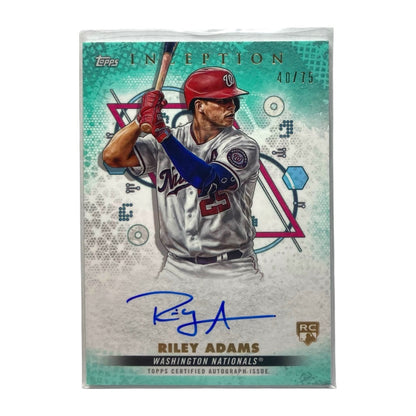 TOPPS MLBカード TOPPS INCEPTION RILEY ADAMS NATIONALS 40/75 #BRES-RAS 中古 IT2